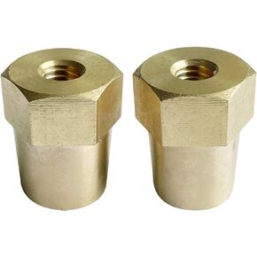 Ampper 5/16"-18 Thread Female Lead Battery Terminal Post Adapter Battery Terminal Charging Posts for 5/16"-18 Stud Extension, Pack of 4
