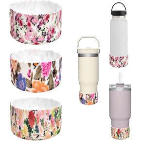 Silicone Flask Anti-Slip Bottom Sleeve Cover, Sport Water Bottles Bottom Sleeve Covers, Reduces Noise Protective Water Bottle with Hydrapex/Stanley 40 oz, Tumbler Stanley Cup Accessories