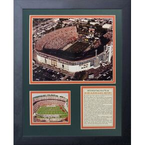 Legends Never Die Miami Hurricanes Miami Orange Bowl Framed Photo Collage, 11 by 14-Inch