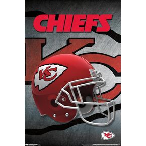 Trends International NFL Kansas City Chiefs - Helmet 16 Wall Poster, 14.725" x 22.375", Premium Unframed Version
