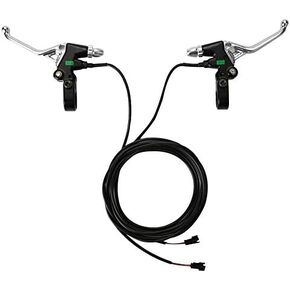 E-Bike Brake Levers, Aluminium Alloy Waterproof Electric Bike Brake Handle Grip Brake Accessory