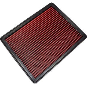 A-Team Performance - Engine Air Filter, Washable and Reusable - Compatible with 1999-2019 Chevy/GMC Truck and SUV V6/V8 (Silverado, Suburban, Tahoe, Sierra, Yukon, Avalanche)
