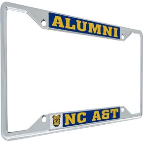North Carolina A&T State University HBCU Aggies Metal License Plate Frame for Front or Back of Car Officially Licensed (Alumni)