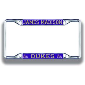 NCAA License Plate Frame Silver