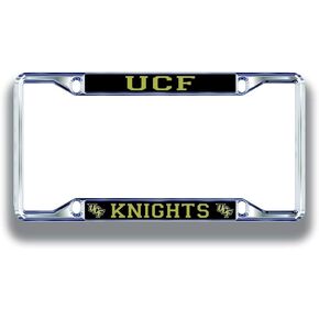 NCAA License Plate Frame Silver