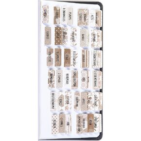 علامات تبويب الكتاب المقدس مغلفة من DiverseBee (طباعة كبيرة، سهلة القراءة)، علامات تبويب كتاب مذكرات الكتاب المقدس الشخصية، هدية مسيحية، 66 علامة تبويب للكتاب المقدس العهد القديم والجديد، تتضمن 11 علامة تبويب فارغة (غبار القمر) in Kuwait