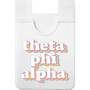 Sorority Shop Theta Phi Alpha Koala Pouch - Retro Design Card Holder for Phone Case- Phone Wallet Stick On - Ultra-Thin and Lightweight Phone Case Wallet - Holds Cards and Cash