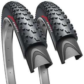 Fincci Foldable Bike Tire 26 x 1.95 Inch ETRTO 50-559 60 TPI for XC Enduro Touring Offroad Terrain MTB Hybrid Bike Bicycle