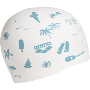 Arena Unisex Adult Reversible Swim Cap Men and Women 2-in-1 Durable Silicone Bathing Cap Waterproof Comfortable Fit, One Size