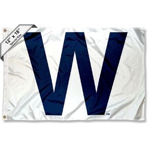 Chicago Baseball W Win Boat and Golf Cart Flag