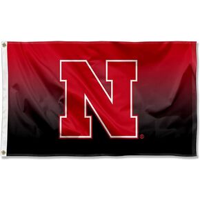 Nebraska Cornhuskers Two Tone Gradient Flag