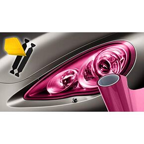 VViViD Smoke Black Adhesive Headlight Wrap Tinting Vinyl 16 Inch x 48 Inch Roll (2 Roll Pack)