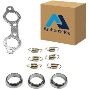 Amhousejoy Exhaust Pipe Donut Gasket Fit for Polaris Ranger XP 800 4x4 EFI 2010-2012 Part No. 5243518 7041789 7041804 5250091 7041687