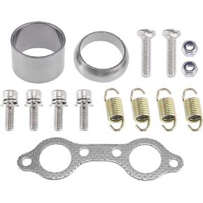 Motoforti ATV Exhaust Manifold Gasket and Spring Bolts Rebuild Kit for Polaris RZR 800 for Ranger 800