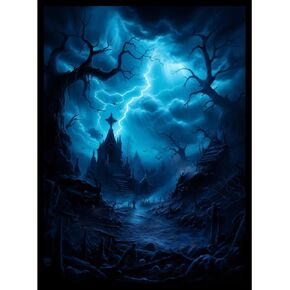 Dimir Blue/Black Graveyard - 100ct Matte TCG Art Card Sleeves by Ai Armor