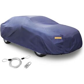 uxcell 3XL Purple Car Cover Outdoor Weather Waterproof Breathable Scratch Rain Snow Heat Resistant 490 x 180 x 160cm
