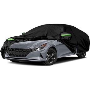 Waterproof Car Covers Replace for 2006-2024 Hyundai Sonata, 6 Layers All Weather Custom-fit Car Cover with Zipper Door & Windproof Bands for Snow Rain Dust Hail Protection (Sonata)