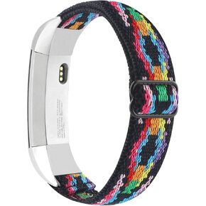 أربطة مرنة قابلة للتعديل متوافقة مع Fitbit Alta/Alta HR، أساور معصم بديلة ناعمة قابلة للتمدد من النايلون الرياضي قابلة للتنفس للنساء والرجال