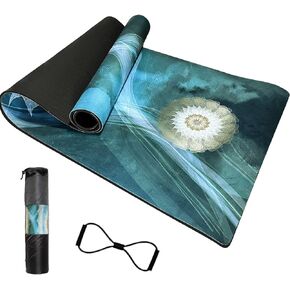 Numat Suede Yoga Mat for Hot Yoga, 72"x 26" x 6mm Non Slip Exercise & Workout Mat with Carrying Strap for Bikram, Pilates,Asthanga, Power, Home Gym