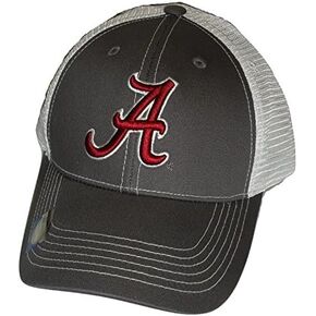 Alabama Crimson Tide Adjustable Gray Cap Mesh Back Hat