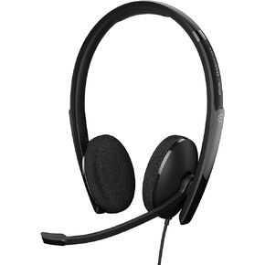 EPOS | Sennheiser Adapt 160T USB-C II (1000905) - Wired, Double-Sided Headset – USB-C Connectivity, MS Teams Certified, UC Optimized – Superior Stereo Sound - Enhanced Comfort - Call Control - Black