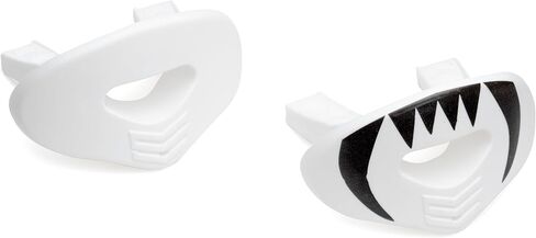 White Lip Protector MOUTHGUARD 2-Pack for Football, All Sports, One Size Fits All, Works with Braces, 2 Tethers Included in Kuwait