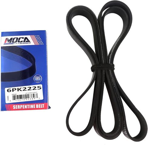 MOCA 6PK2225 EPDM حزام اعوج يناسب 1982-2018 لكاديلاك لشفروليه لدودج لجي إم سي 3.7L 5.7L in Saudi Arabia