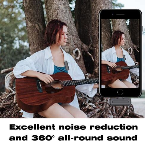 ميكروفون Lavalier لاسلكي متوافق مع iPhone iPad، وميكروفون على شكل طية صدر للهاتف لتسجيل فيديو YouTube، ومقابلة Tiktok Vlog، والبث المباشر، و3 مستويات لتقليل الضوضاء، ومقبس إضافي in Kuwait