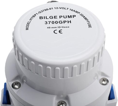 YaeMarine 3700gph 12 فولت قارب البحرية السباكة الكهربائية غير التلقائي مضخات الآسن 1-1/2 "40 مللي متر خرطوم معرف in Saudi Arabia