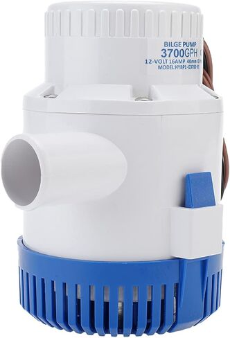 YaeMarine 3700gph 12 فولت قارب البحرية السباكة الكهربائية غير التلقائي مضخات الآسن 1-1/2 "40 مللي متر خرطوم معرف in Saudi Arabia