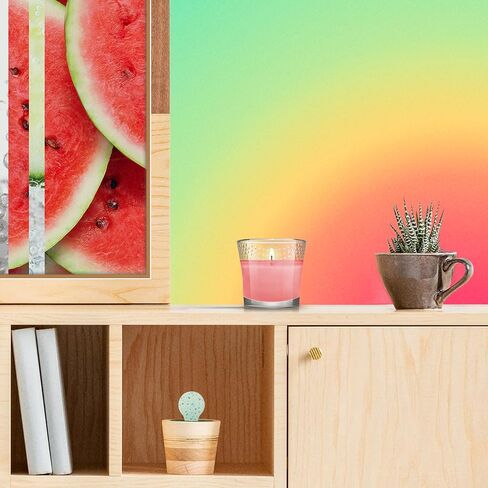 وعاء شموع Glade، البطيخ العجيب، شمعة عطرية مملوءة بالزيوت العطرية، شمعة معطرة للهواء، 3.4 أونصة، عدد 2 in Saudi Arabia
