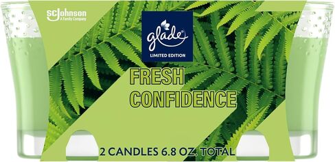 وعاء شموع Glade، البطيخ العجيب، شمعة عطرية مملوءة بالزيوت العطرية، شمعة معطرة للهواء، 3.4 أونصة، عدد 2 in Saudi Arabia