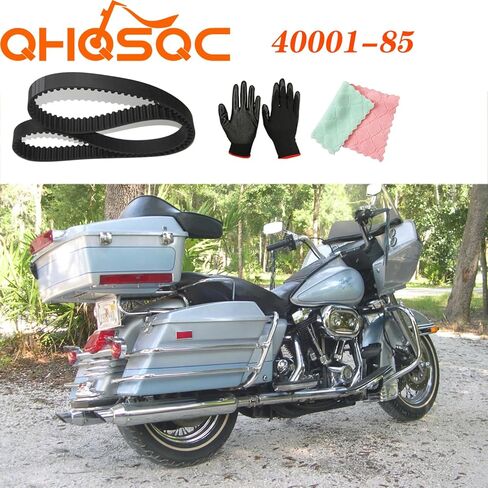 Rear Drive Belt 132T 1-1/2" Compatible Haley Davdson Softail Tour Electra Glide Rider Fat Boy Heritage FLST FXST FLT FXR 1986-1994 REP# 40023-86 1204-0046 in Kuwait