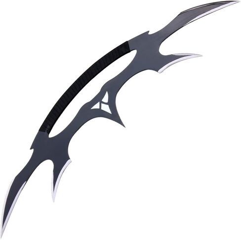 Armory Replicas™ - Star Sword of Kahless Bat'Leth - 28" Carbon Steel Blade, Two-Tone Design, Nylon Handle Wrap - Klingon Empire's Legendary Weaponry - Authentic 9th Century AD Design in Saudi Arabia