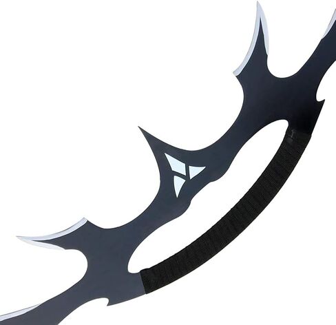 Armory Replicas™ - Star Sword of Kahless Bat'Leth - 28" Carbon Steel Blade, Two-Tone Design, Nylon Handle Wrap - Klingon Empire's Legendary Weaponry - Authentic 9th Century AD Design in Saudi Arabia