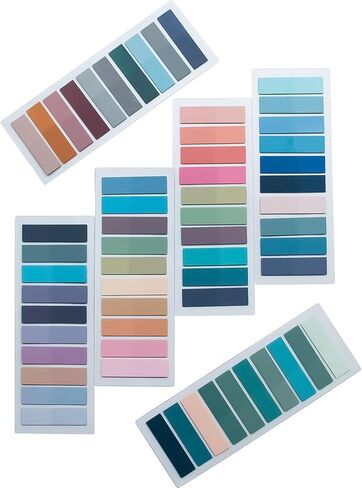 1200 pcs Page Markers,Morandi Sticky Note Tabs Colored Writable,Colorful Sticky Index Tabs 60 Colors Translucent Annotation Tabs,Book Sticky Tabs,Sticky Note in Kuwait