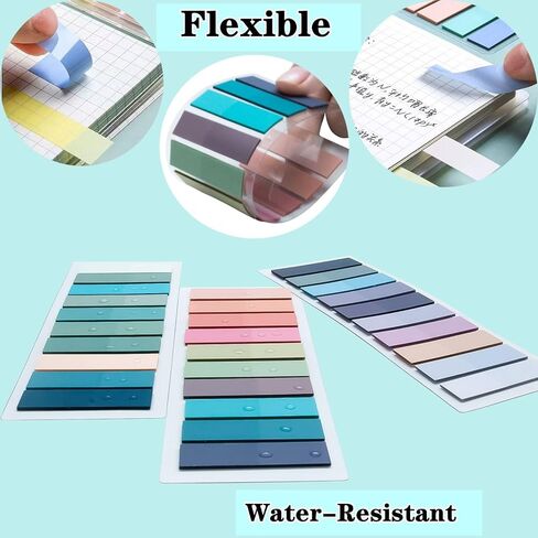 1200 pcs Page Markers,Morandi Sticky Note Tabs Colored Writable,Colorful Sticky Index Tabs 60 Colors Translucent Annotation Tabs,Book Sticky Tabs,Sticky Note in Kuwait