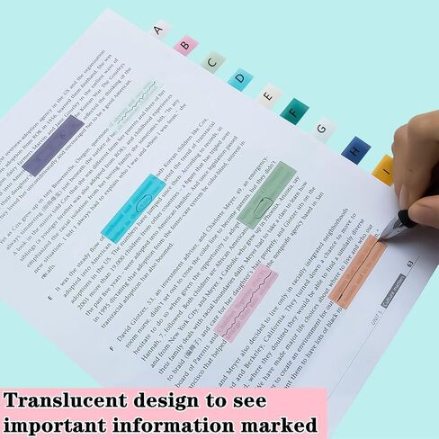 1200 pcs Page Markers,Morandi Sticky Note Tabs Colored Writable,Colorful Sticky Index Tabs 60 Colors Translucent Annotation Tabs,Book Sticky Tabs,Sticky Note in Kuwait