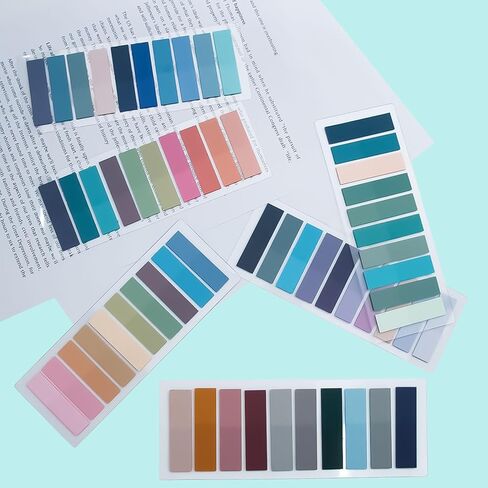 1200 pcs Page Markers,Morandi Sticky Note Tabs Colored Writable,Colorful Sticky Index Tabs 60 Colors Translucent Annotation Tabs,Book Sticky Tabs,Sticky Note in Kuwait