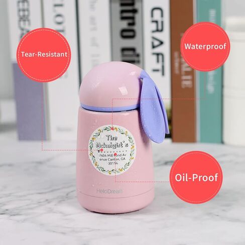 B1/B21/B3S Label Maker Tape Name Bubble Waterproof Labels Paper Sticker for Daycare, School, Baby Bottles, Lunch Boxes and Cups, School Supplies,40 * 20mm 320 Labels/Roll-Zoo in Saudi Arabia