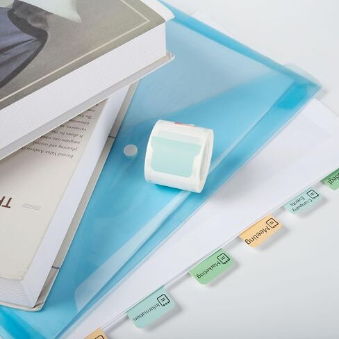 B1/B21/B3S Label Maker Tape Name Bubble Waterproof Labels Paper Sticker for Daycare, School, Baby Bottles, Lunch Boxes and Cups, School Supplies,40 * 20mm 320 Labels/Roll-Zoo in Saudi Arabia
