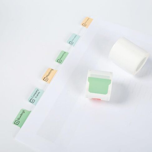 B1/B21/B3S Label Maker Tape Name Bubble Waterproof Labels Paper Sticker for Daycare, School, Baby Bottles, Lunch Boxes and Cups, School Supplies,40 * 20mm 320 Labels/Roll-Zoo in Saudi Arabia