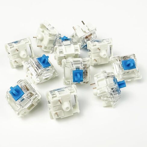 Gateron G Pro 3.0 Blue Switches for Mechanical Keyboard,3-Pin 60gf Clicky/Pre-Lubed/Pin-Enhanced Switches(108pcs,Blue,3-Pin) in Saudi Arabia