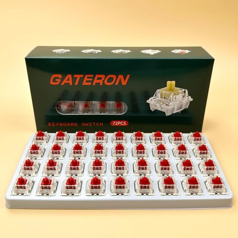Gateron G Pro 3.0 Blue Switches for Mechanical Keyboard,3-Pin 60gf Clicky/Pre-Lubed/Pin-Enhanced Switches(108pcs,Blue,3-Pin) in Saudi Arabia