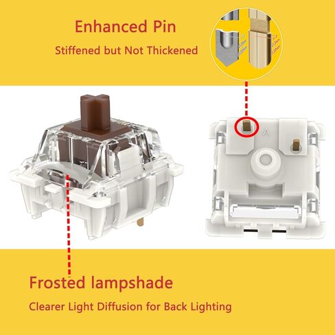 Gateron G Pro 3.0 Blue Switches for Mechanical Keyboard,3-Pin 60gf Clicky/Pre-Lubed/Pin-Enhanced Switches(108pcs,Blue,3-Pin) in Kuwait