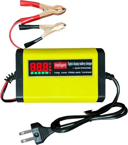 المحمولة 12V 2A بطارية السيارة الذكية هزيلة شاحن السيارات 12V بطارية صيانة Desulfator مع تعويض درجة الحرارة لسيارة شاحنة دراجة نارية جزازة العشب بطاريات حمض الرصاص البحرية in Kuwait