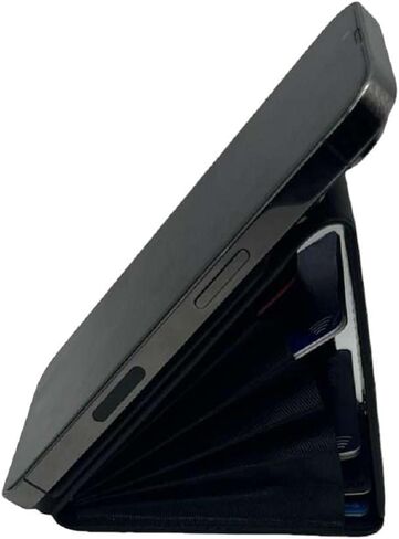 for MagSafe Credit Card Holder, Strong Magnet Bussiness Leather Wallet Compatible with Apple iPhone 15/14/13/12, Plus/Pro/Pro Max (Black) in Saudi Arabia