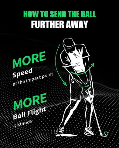 AI-X Golf Simulator | Golf Swing Trainer for Intermediate and Advanced Golfers | Analyzes Swing Speed and Swing Accuracy | A.I. Coaching with Vocal Guides | Analyzer app via Bluetooth in Saudi Arabia