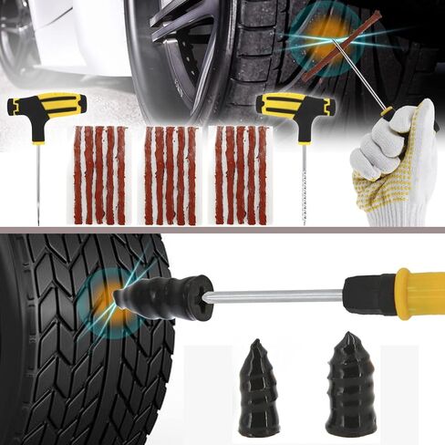 مجموعة أدوات إصلاح وسادة جاك والإطارات لسيارات BMW وMini، محولات مطاطية مربعة الشكل لحماية الإطار مع صندوق تخزين، أداة توصيل ثقب الإطارات المسطحة بدون أنبوب، مسمار فيلم فراغ in Kuwait