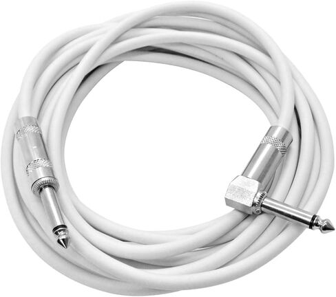 Seismic Audio SAGC20R-Black Black 20-Feet Right Angle to Straight Guitar Cable in Kuwait